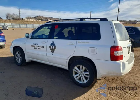 2006 Toyota Highlander Hybrid from USA, damaged, VIN JTEEW21A860033632